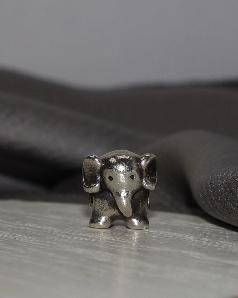 Pandora Sterling Silver Elephant Pendant 5.2G / 0.4in